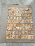 Gros lot timbres anciens Marianne 5c orange oblitérés pour étude philatélie
