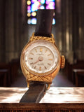 Montre femme Smoke mécanique vintage dorée cadran 17 jewels antichoc