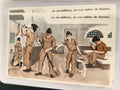 Carte postale ancienne humour militaire, illustration soldats, "La vie-militaire