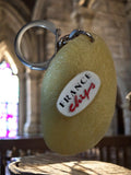 Porte-clés vintage France Chips publicitaire métal et résine aspect pomme de ter