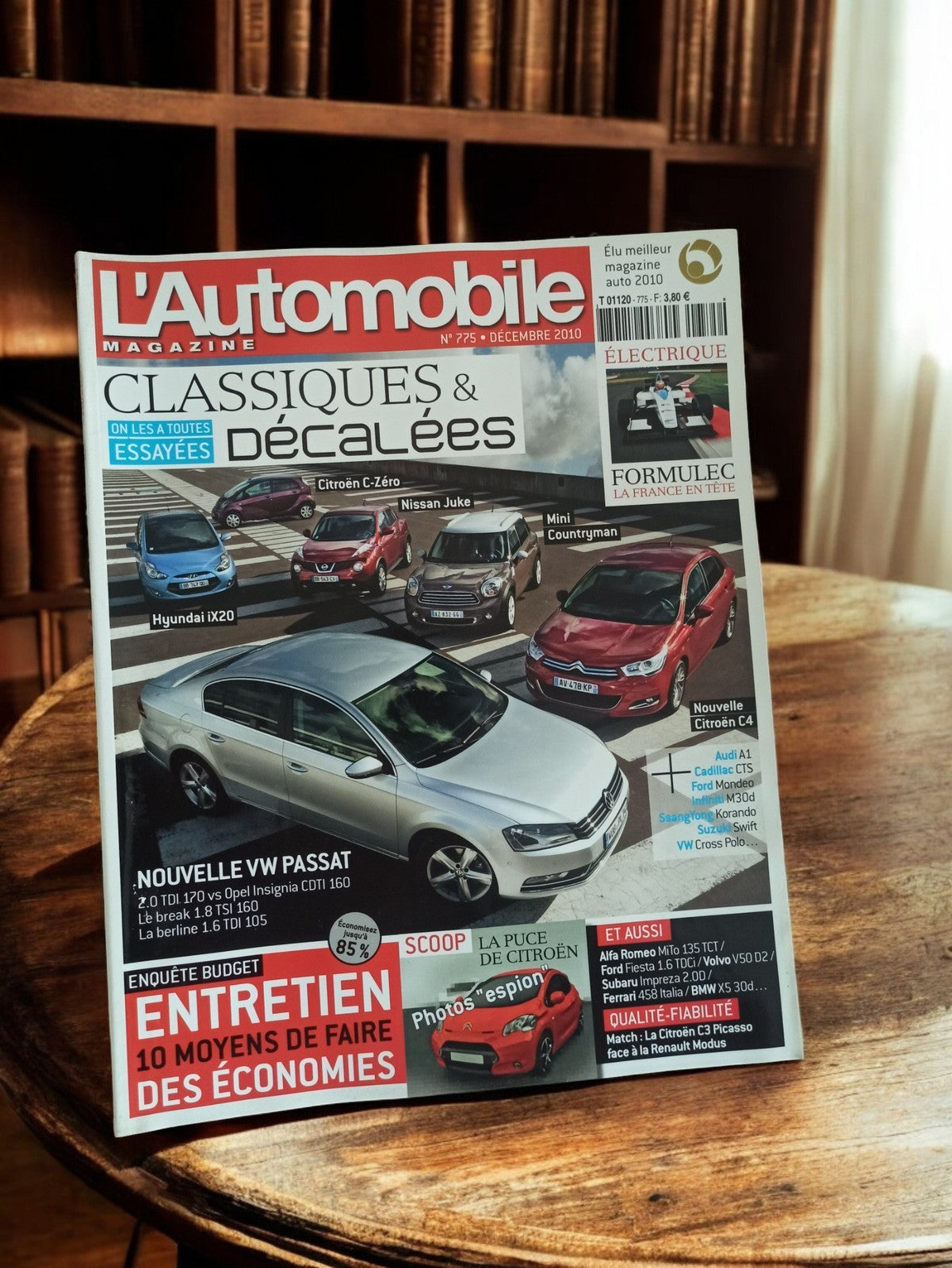 Magazine L’Automobile n°275 décembre 2010 ancien rétro voitures essais