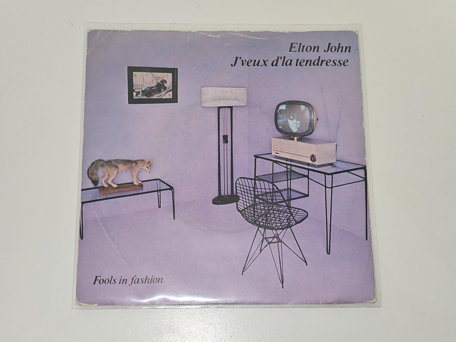 Vintage 45 tours Elton John ancien disque vinyle rétro collection très bon état