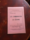 Livret ancien propagande communiste 1944, école, Les communistes et la guerre