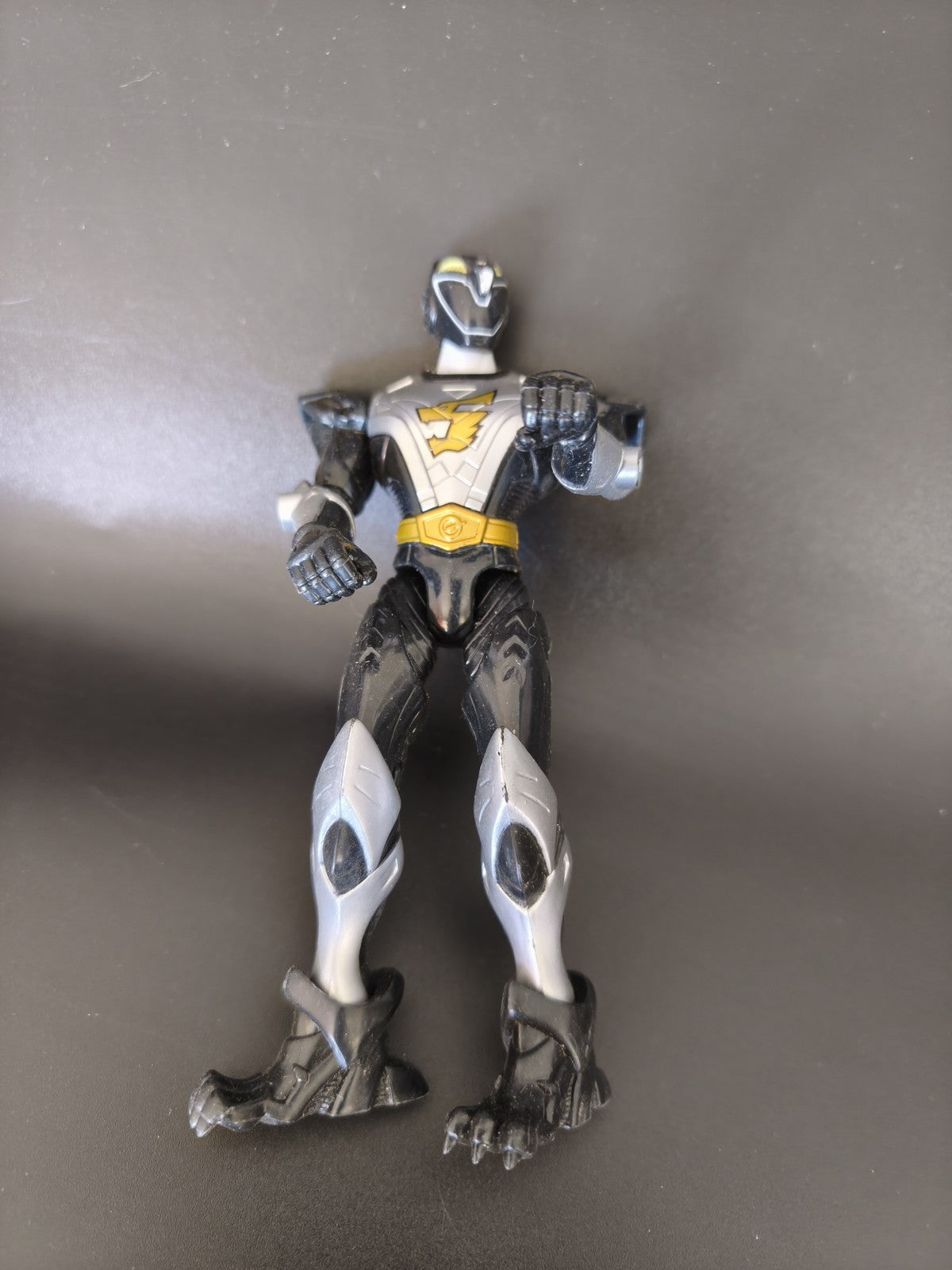 Figurine rétro Power Rangers loup noir ancien, jouet vintage de collection rare