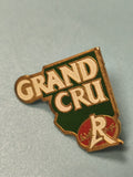 Pin's vintage Grand Cru vert rouge collection vin ancien (Ref 5)