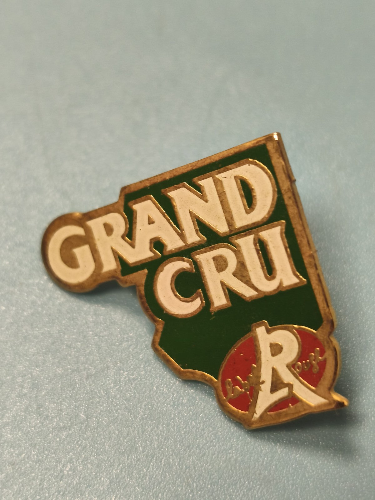 Pin's vintage Grand Cru vert rouge collection vin ancien (Ref 5)