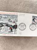 Lettre FDC Ski Alpin Chamonix 1962 premier jour ancien philatélie cachet France