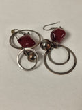 Paire de boucles d?oreilles rétro vintage ancien bijou authentique pour collecti