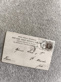 CPA Angleterre affranchie 1d Victoria, Union Postale Universelle, cachet Londres