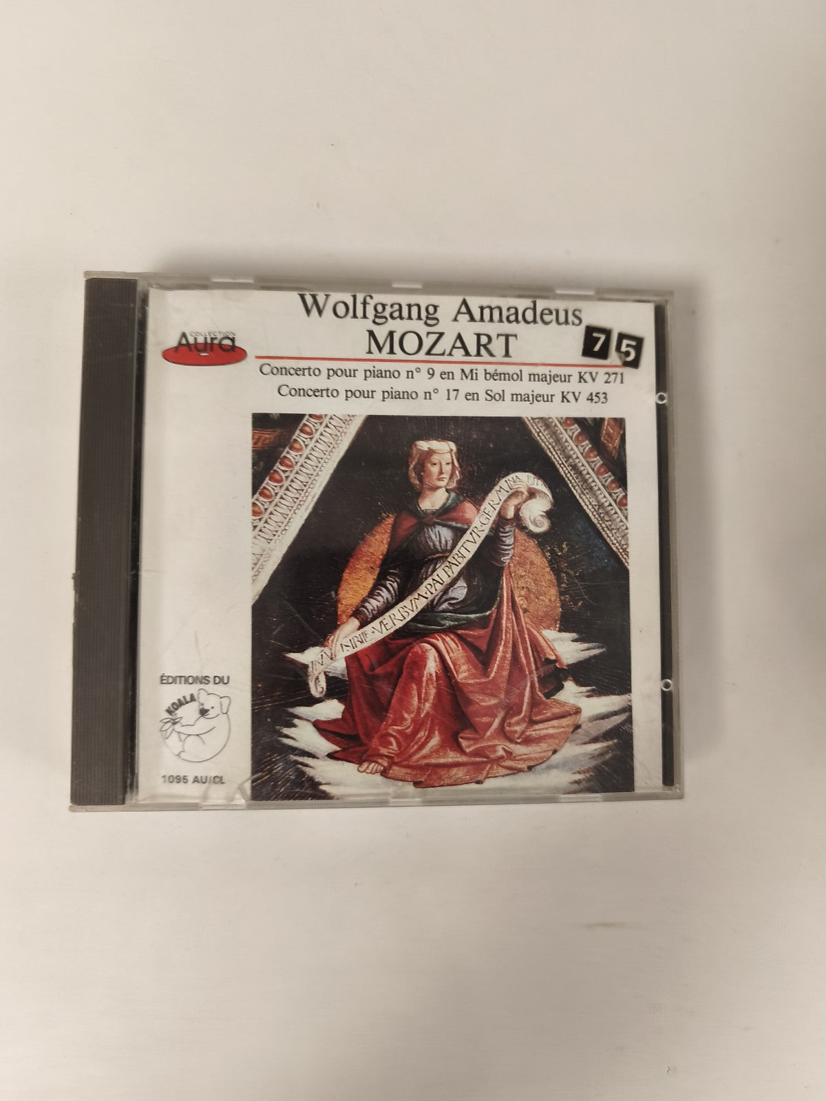 CD Mozart Concerto Piano n°9 KV271 n°17 KV453 Aura 1995 Éditions du Soliste