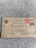 Carte postale Hongrie 1903 affranchie timbre rouge, Magyar Kir. Posta, philatéli