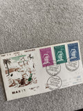 Lettre FDC Maroc 1959 timbres Enfant oblitérés Casablanca philatélie