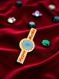 Pin's Hyper Media vintage édition limitée publicitaire jaune rouge