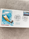 Lettre FDC Martinique Rocher du Diamant 1970 premier jour philatélie ancien