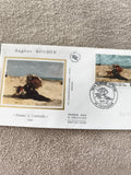 Lettre FDC Eugène Boudin Femme à l’ombrelle 1987 Premier Jour philatélie