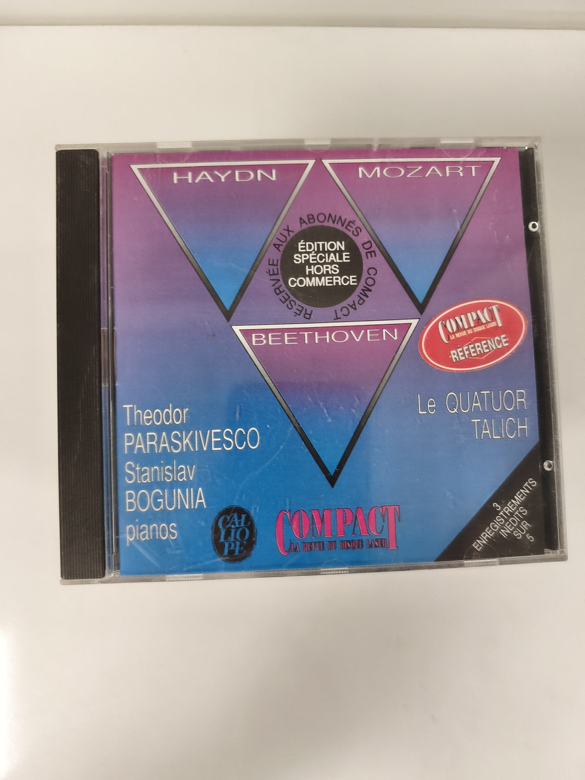 CD Haydn Mozart Beethoven Quatuor Talich Paraskeviesco Bogunia Pianos