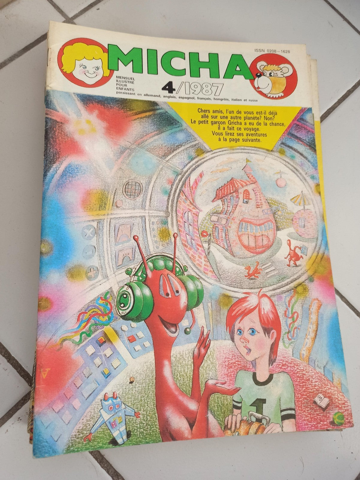 Magazine Micha 4/1987 vintage ancien illustré jeunesse rétro années 80 France