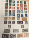Timbres France Semeuse et allégories lot oblitérés couleur variée philatélie