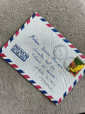 Lettre avion Congo France affranchie timbre Pointe-Noire cachet philatélie