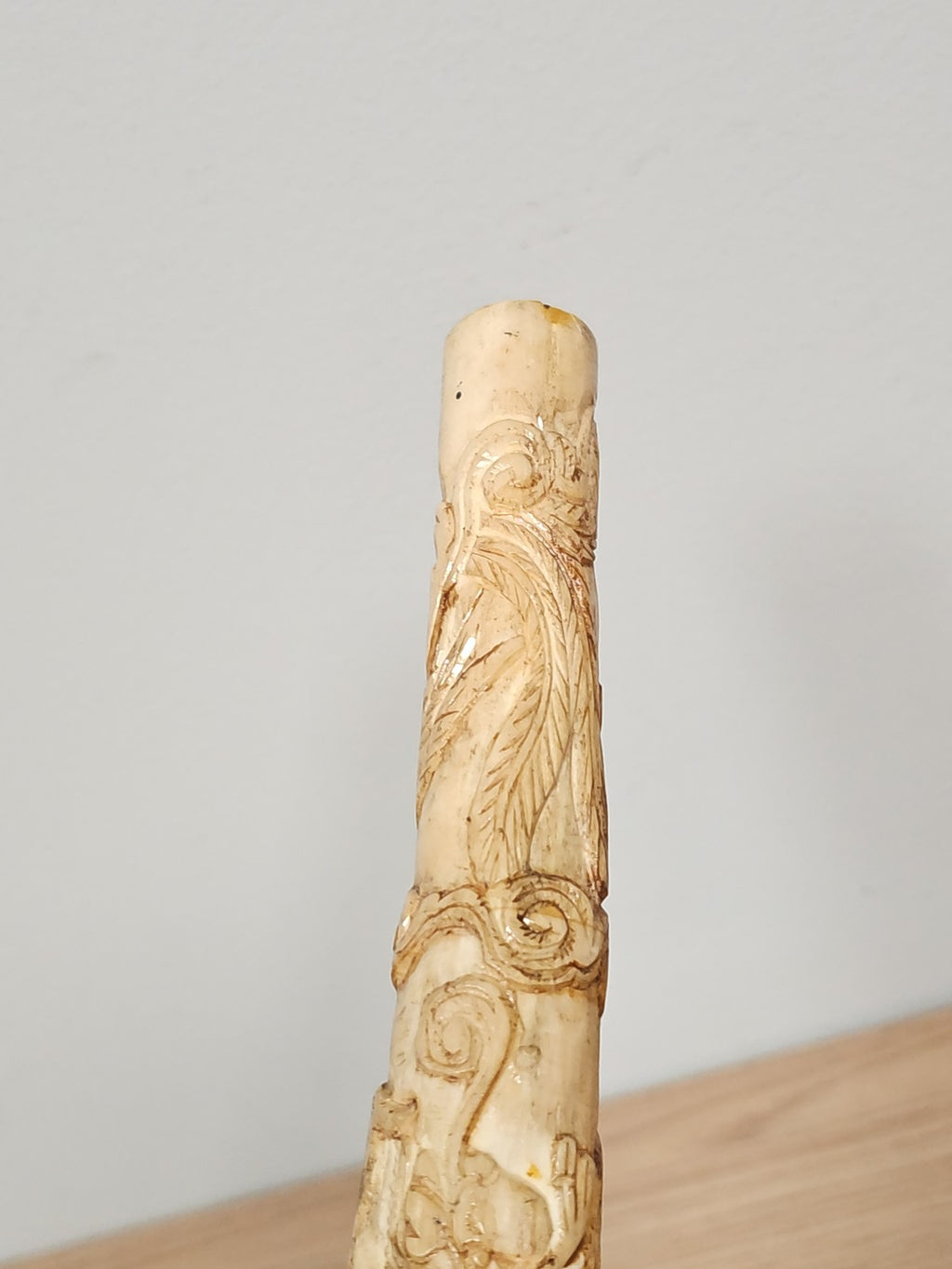 Grande pipe artisanale en os véritable pour fumeur, décoration ou usage quotidie