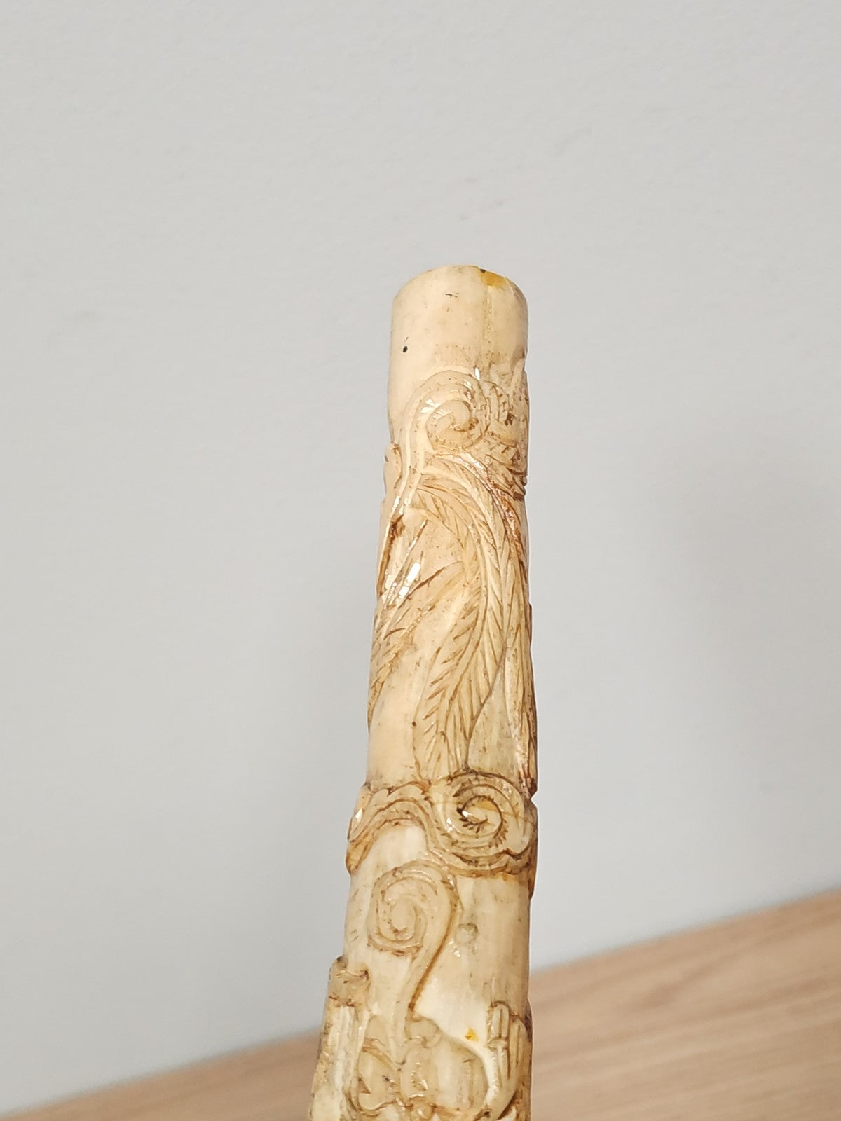Grande pipe artisanale en os véritable pour fumeur, décoration ou usage quotidie