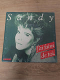 Vinyle 45 tours rétro Sandy ancien disque collection musique vintage années 60 7