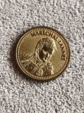 Médaille ancienne Maréchal Lannes, finition dorée, portrait relief Napoléon