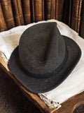 Chapeau vintage Fléchet ancien homme rétro made in France marron fedora