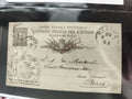 Carte postale ancienne Italie 10 centesimi affranchie Gênes 1895 philatélie