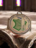 Médaille vintage Fédération Française Ball-Trap tir sportif émaillée France