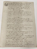 Lettre manuscrite administrative 1814, inventaire familial XIXe, cachet 75 c