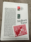 Feuillet philatélique Meilleurs Vœux 1997 timbres France chat souris