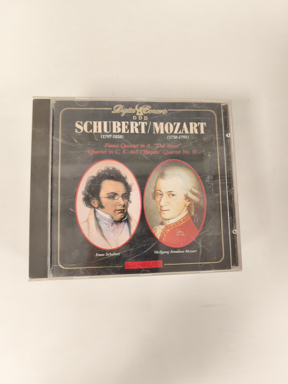 CD Schubert Mozart Digital Concerto Piano Quintet Quartet Classique 60 Minutes