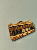 Vintage pin's tramway Paris Mairie 4ème & 5ème arrondissements émaillé Ref 2