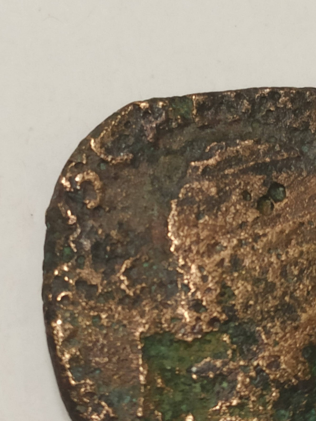 Pièce ancienne romaine en bronze cuivre vintage, monnaie de collection rétro