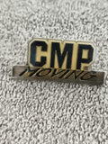 Pin's vintage CMP Moving lettrage noir doré badge ancien (Ref 4)