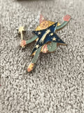 Pin's vintage magicien étoile émaillé enfant fantaisie (Ref 8)