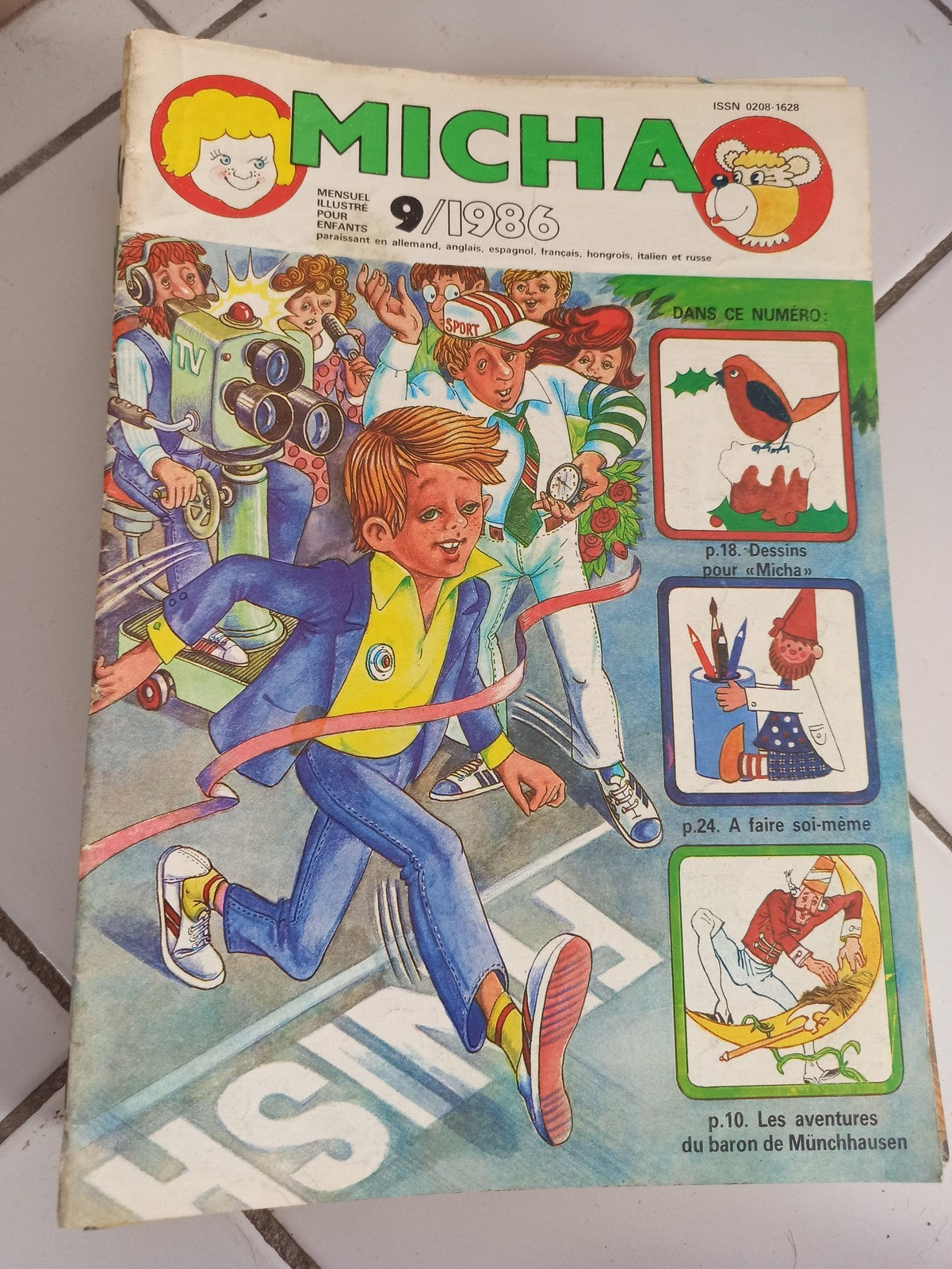 Magazine enfant Micha 9/1986 ancien illustré vintage rétro presse française