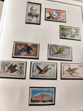 Timbres neufs Tchad anciens oiseaux Churchill Albert Schweitzer Palais
