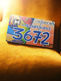 Carte téléphonique vintage MEMOPHONE 3672, Télécarte 120 puce, années 90