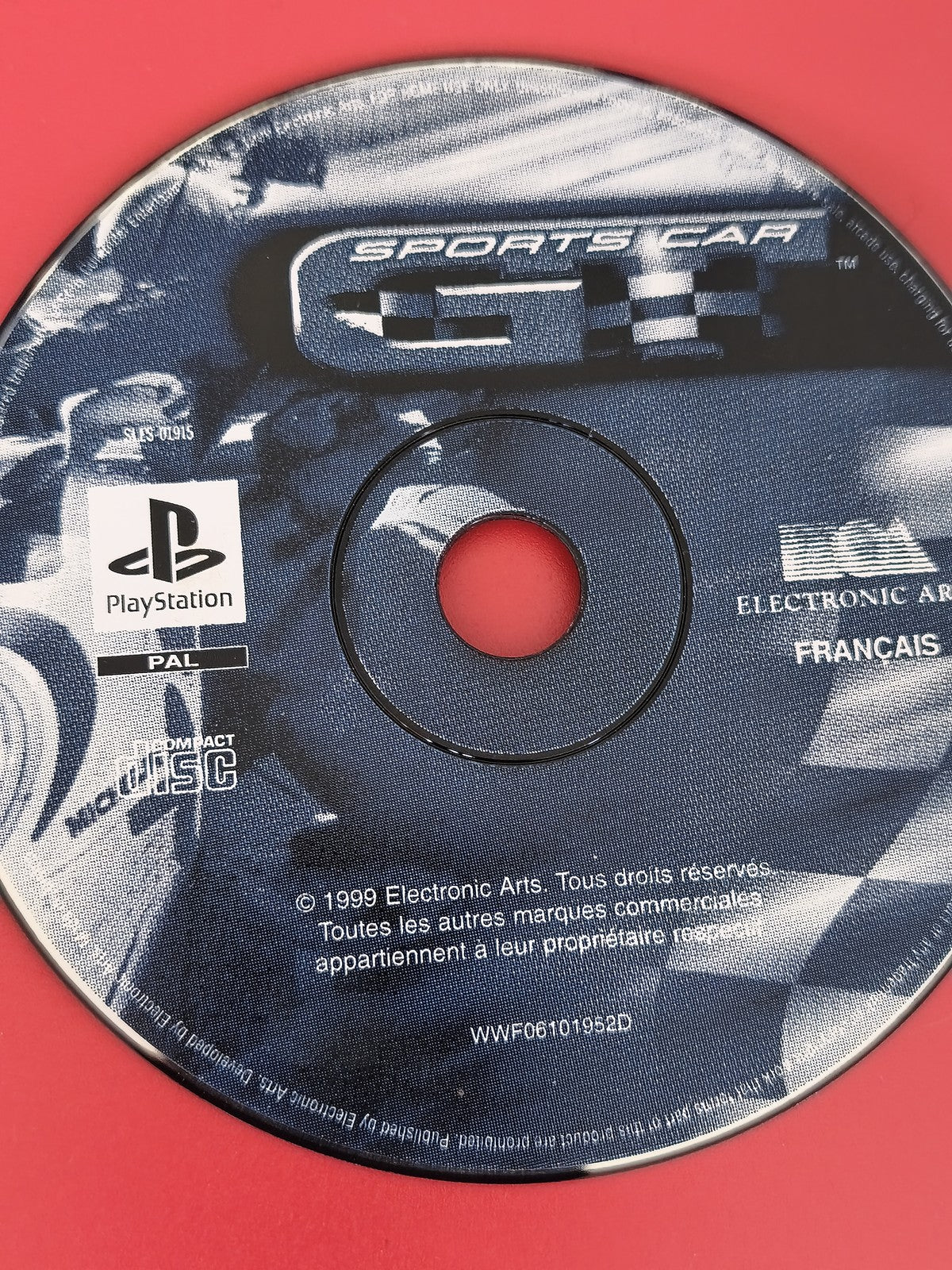 Jeu PS1 Sports Car GT ? CD seul original pour Sony PlayStation, version français