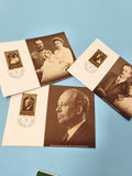 Lot cartes postales timbrées Liechtenstein portraits famille royale