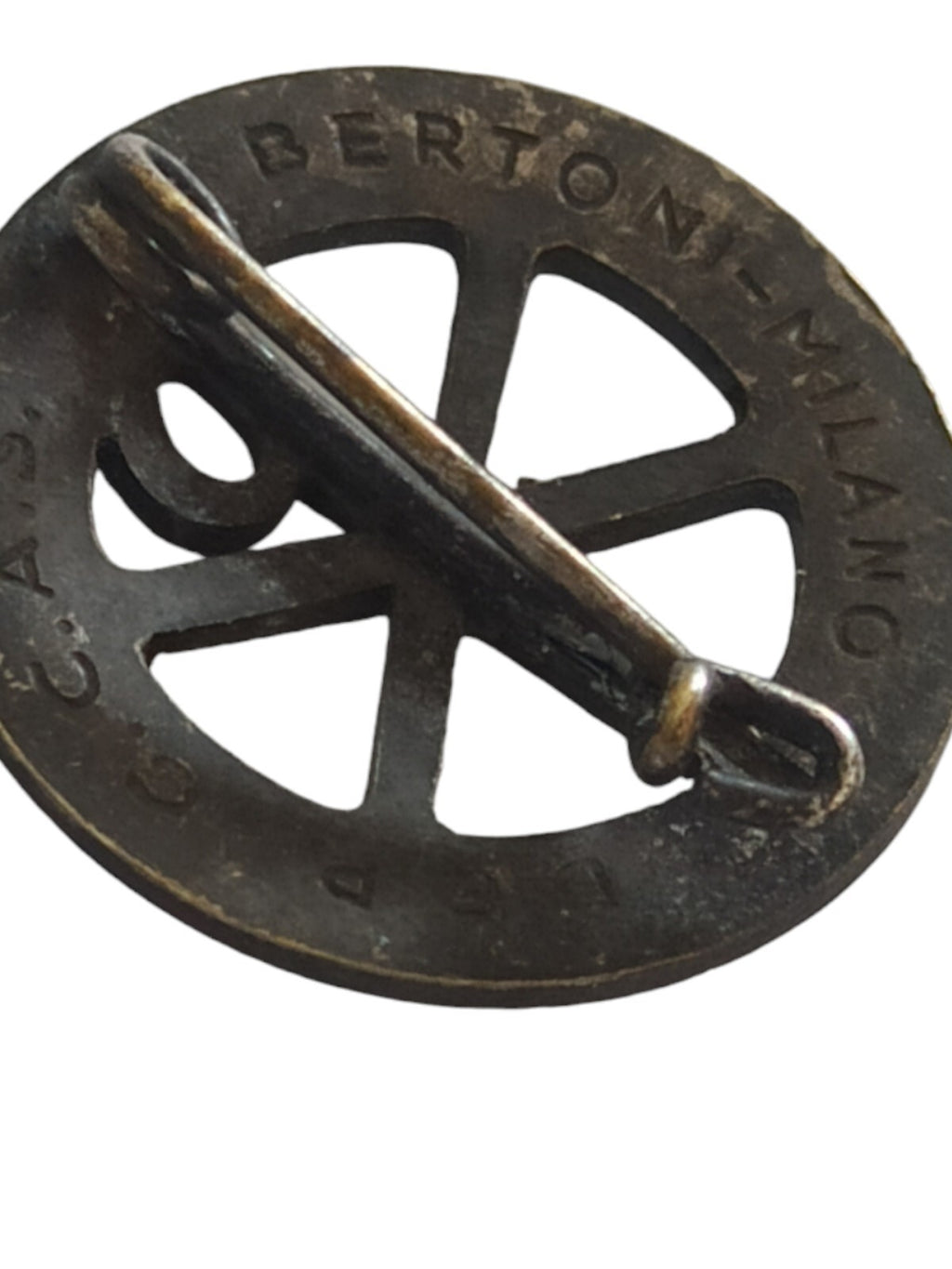 Broche vintage Rome 1950 Anno Jubilaei, symbole chrétien, souvenir ancien Italie