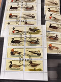 Timbres anciens oiseaux Guinée Équatoriale oblitérés 1976 philatélie lot