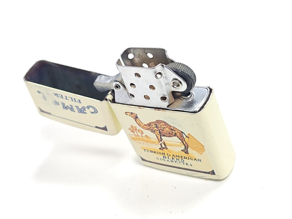 Briquet essence publicitaire INTERPUR Camel, marque Camel, briquet à essence usa