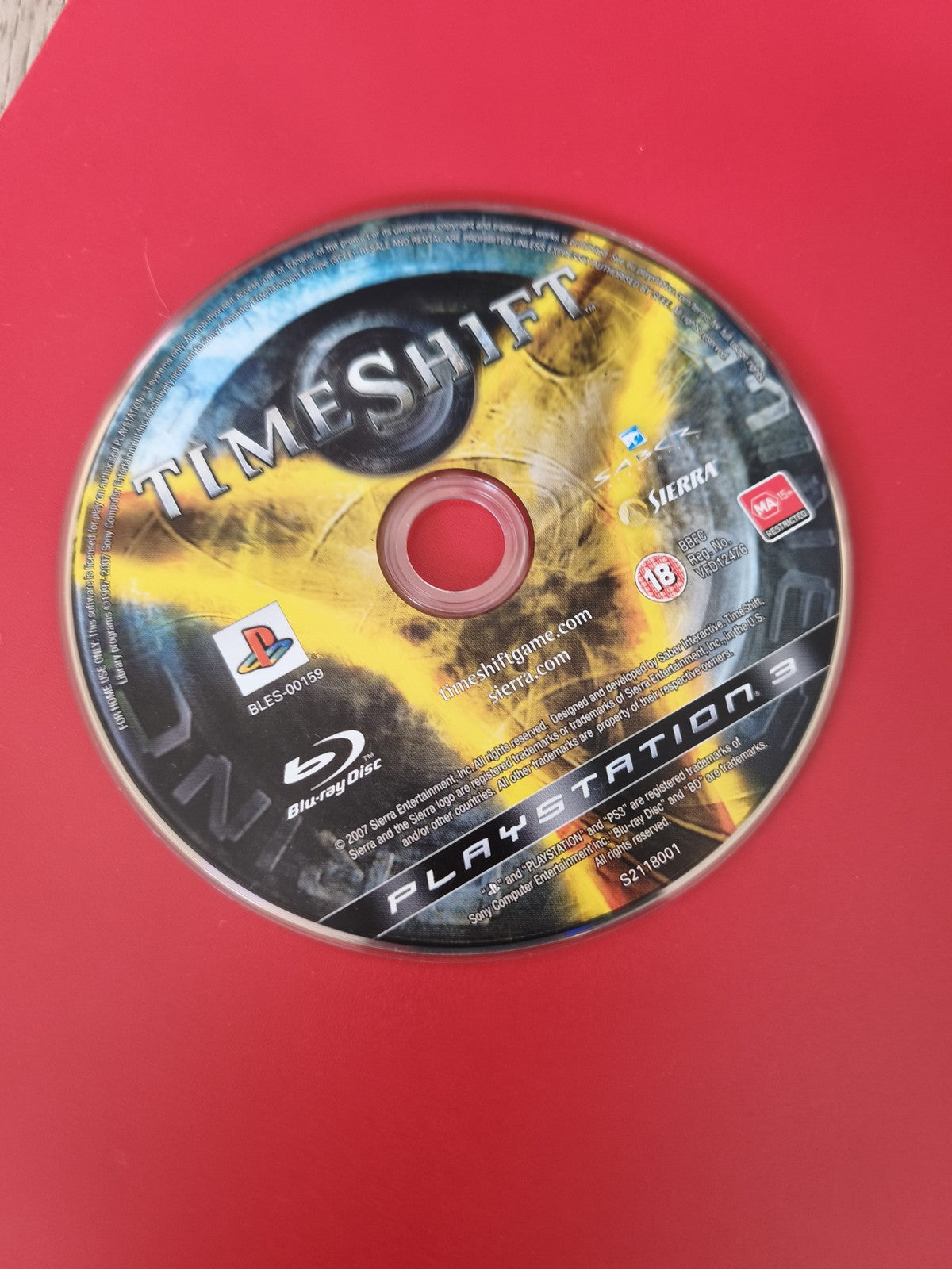Cd jeu PS3 Time Shift disque seul pour console Sony Playstation 3 original