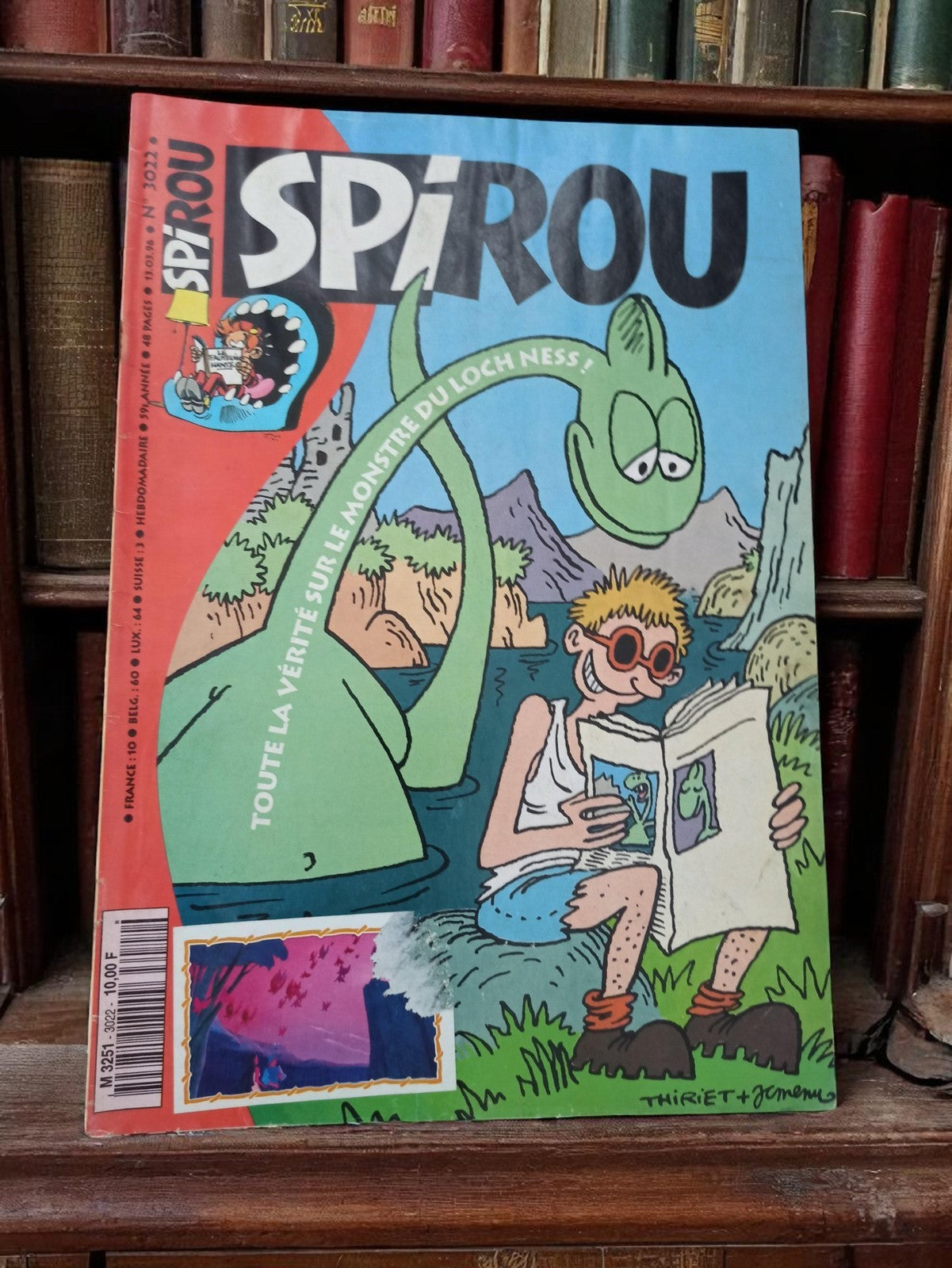 Magazine Spirou n°3021 vintage rétro – Monstre du Loch Ness, BD ancien
