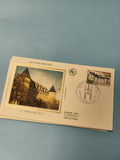 Ancienne enveloppe philatélie Rochechouart Premier Jour, château illustré FDC