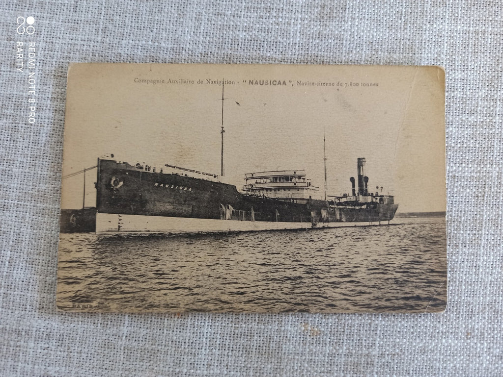 Carte postale ancienne navire Nausicaa Compagnie Navigation maritime