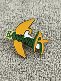 Pin's vintage Banania jaune vert logo publicitaire ancien (Ref 2)